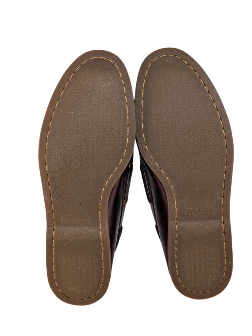 Sperry Top Sider Men's 11.5 Amaretto Brown Leather Original 2-Eye Boat Shoes - Picture 10 of 11